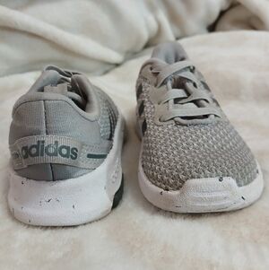 Adidas Kids Gray Mesh Sneakers
